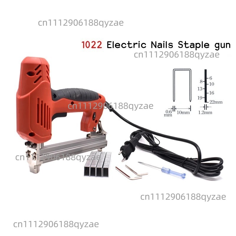 Woodworking Nails - ปืนยิงตะปูลมไฟฟ้า ปรับได้ 1022 หลา ปืนยิงตะปูงานไม้ เครื่องยิงตะปูไฟฟ้า