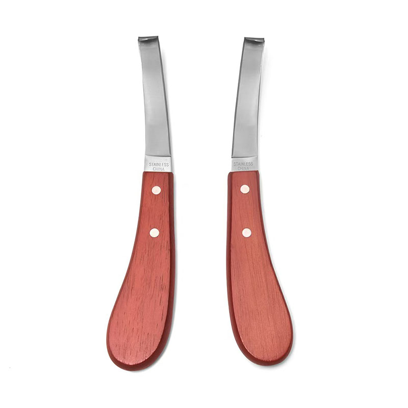 Woodworking Edge Trimmer - มีดตัดกีบม้า มีดตัดกีบแกะ มีดตัดกีบวัว ใบมีดสองคม ด้ามไม้ สแตนเลส