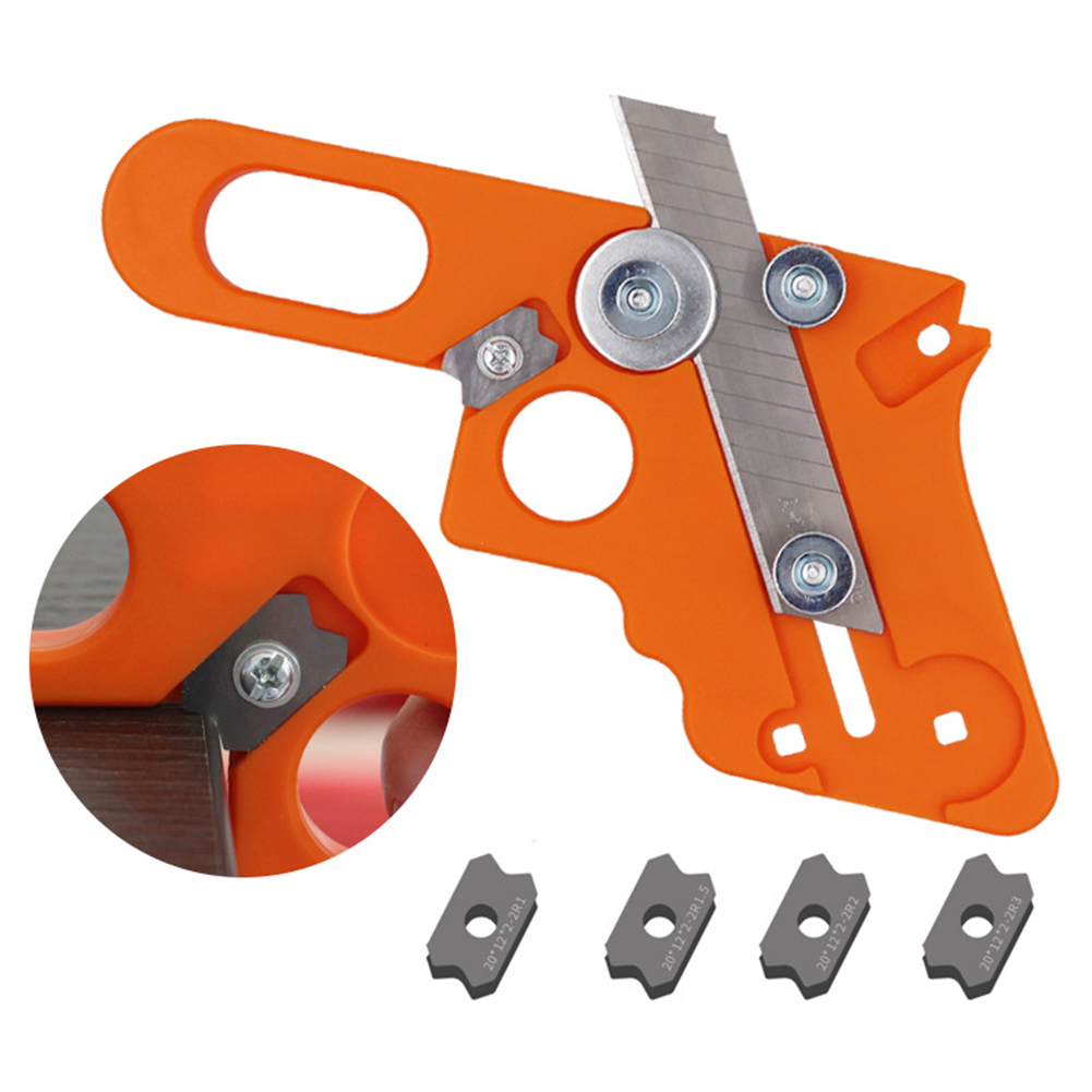 Woodworking Edge Trimmer - คู่มือขอบแถบTrimmerวีเนียร์เครื่องตัดขอบเครื่องมือไม้Chamferเครื่องบินไม้Chamfering Fillet Scraper Boardขัด