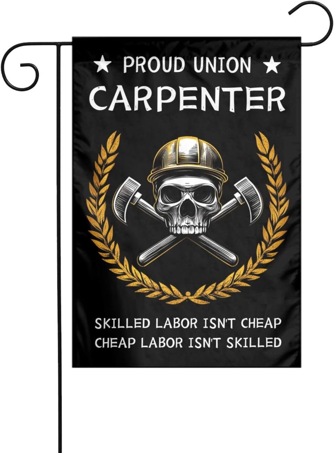 Woodworking Union - Proud Union Carpenter - ธงสวนสองด้านลายช่างไม้ งานไม้
