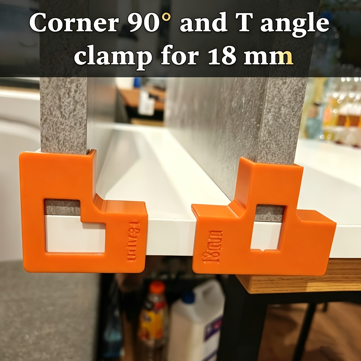 Woodworking Right Angle Clamp - 4 ชิ้น 90 ° แคลมป์มุมฉากและรูปตัว T,