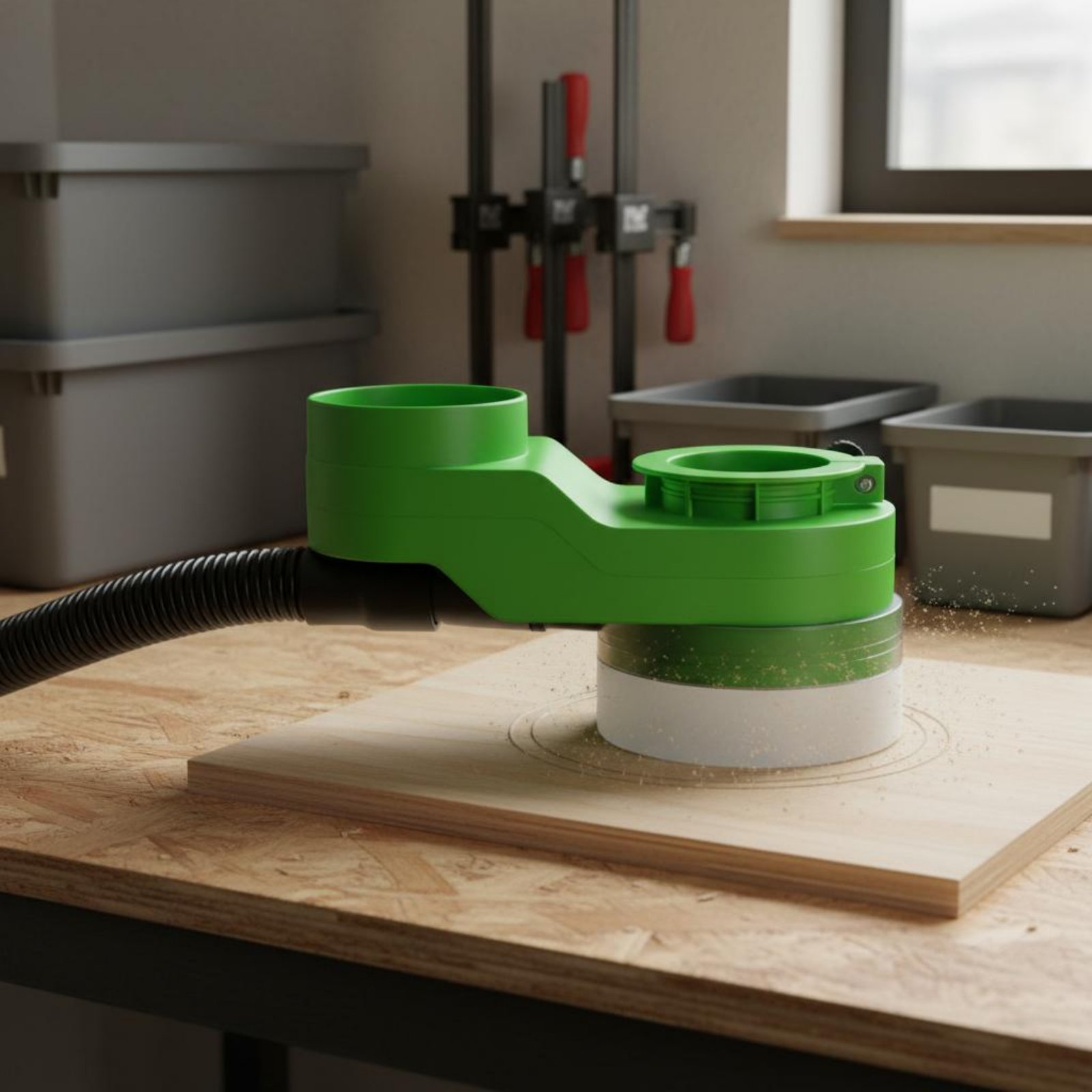 ฝาครอบกันฝุ่นแกนหมุน ฝาครอบดูด - Woodworking Factory บทวิจารณ์และราคา