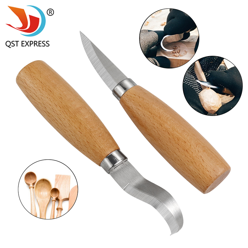 มีดแกะสลักเหล็กสแตนเลส ด้ามไม้ - Woodworking Company บทวิจารณ์และราคา