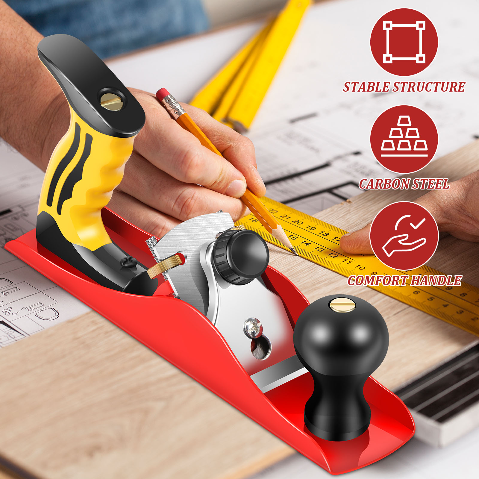 ชุดเครื่องไสไม้แบบมือถือ เครื่ - Woodworking Factory บทวิจารณ์และราคา