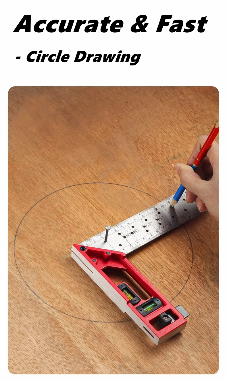 ไม้บรรทัดวัดมุมงานไม้แบบปรับตำ - Woodworking Multi Tool บทวิจารณ์และราคา