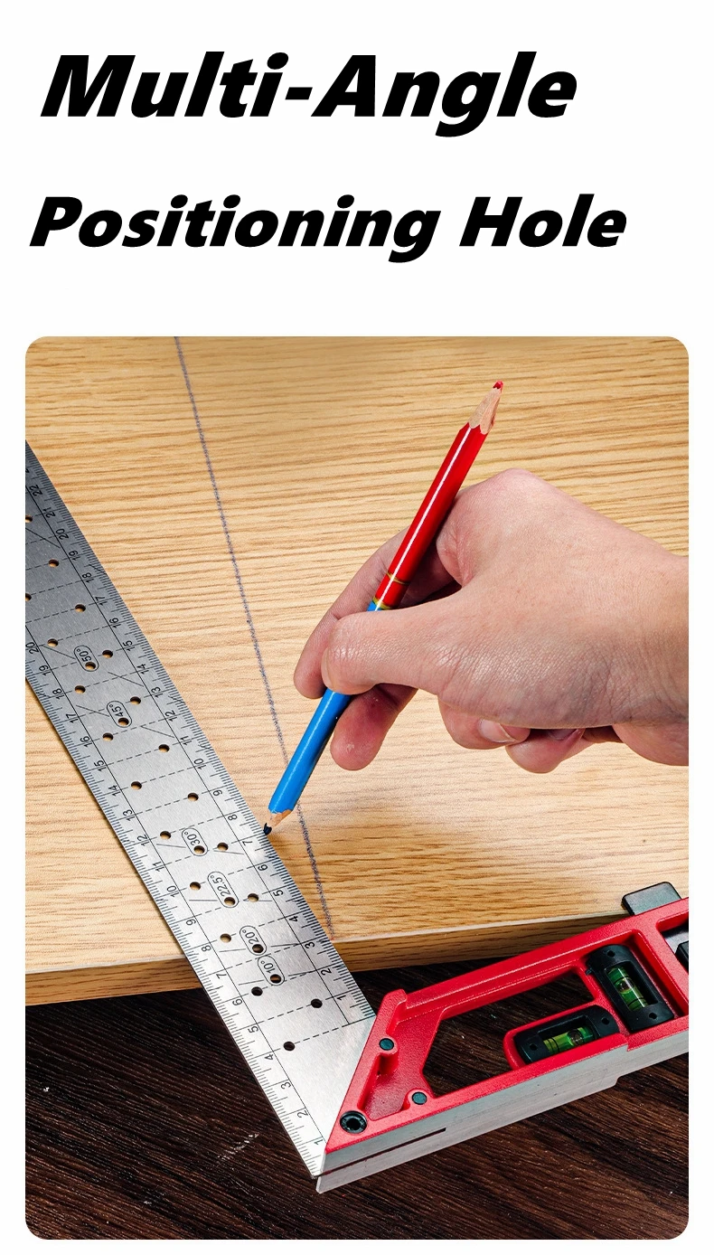 ไม้บรรทัดวัดมุมงานไม้แบบปรับตำ - Woodworking Multi Tool บทวิจารณ์และราคา
