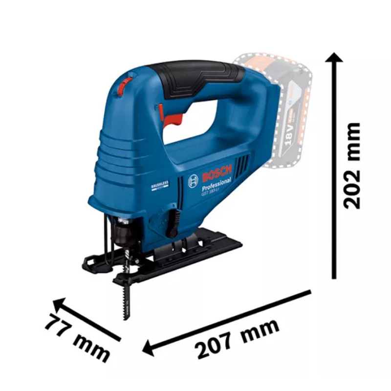 บ๊อช GST 183-LI เลื่อยจิ๊กซอว์ - Woodworking Multi Tool บทวิจารณ์และราคา