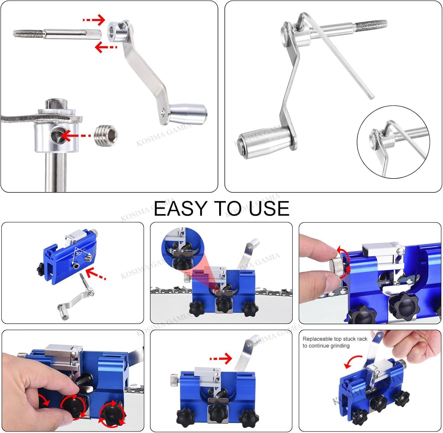 เครื่องลับคมใบเลื่อยโซ่แบบพกพา - Woodworking Factory บทวิจารณ์และราคา