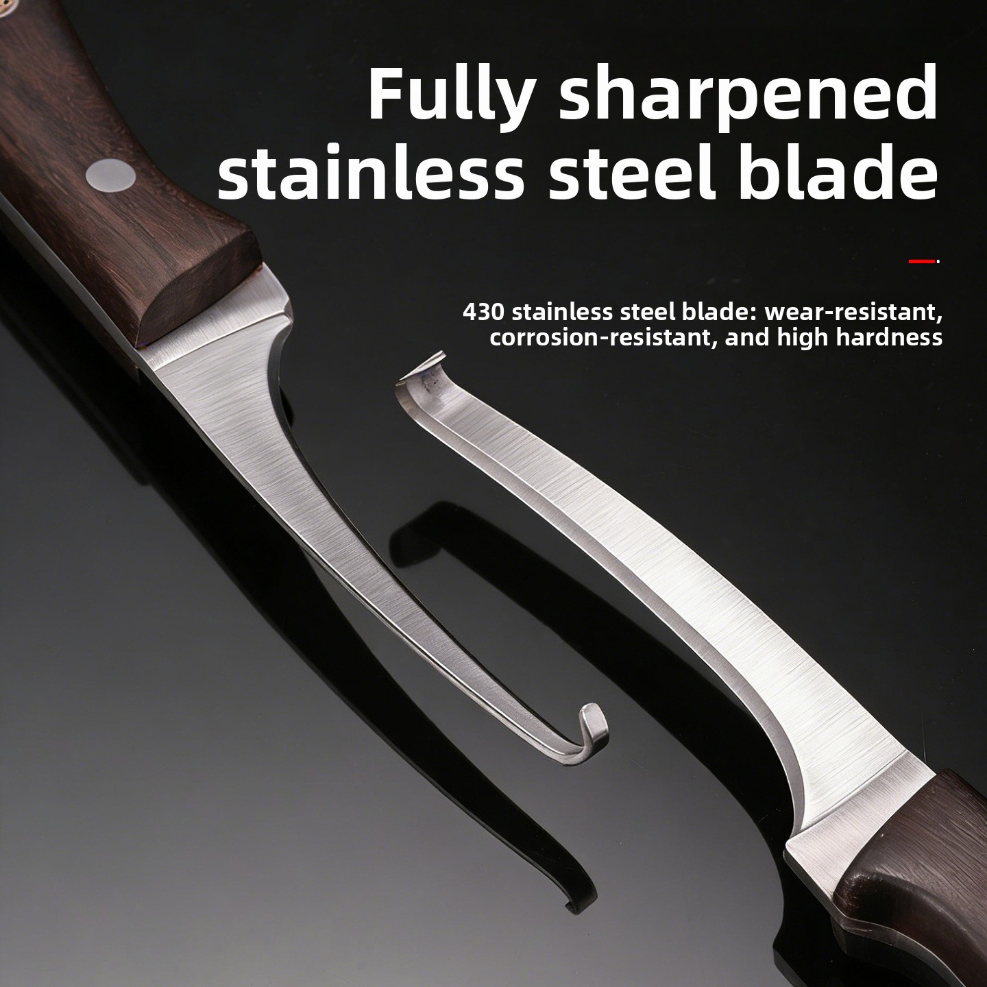 มีดตะขอเหล็กกล้าไร้สนิมความแข็ - Woodworking Company บทวิจารณ์และราคา