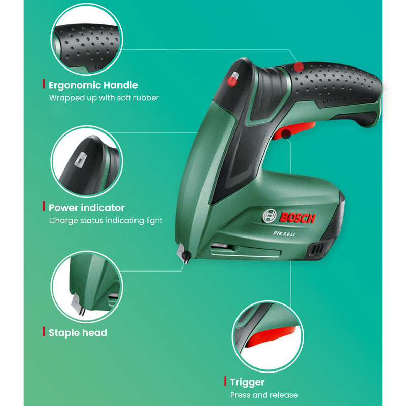 ปืนยิงตะปูไร้สาย Bosch PTK 3.6 - Woodworking Nails บทวิจารณ์และราคา