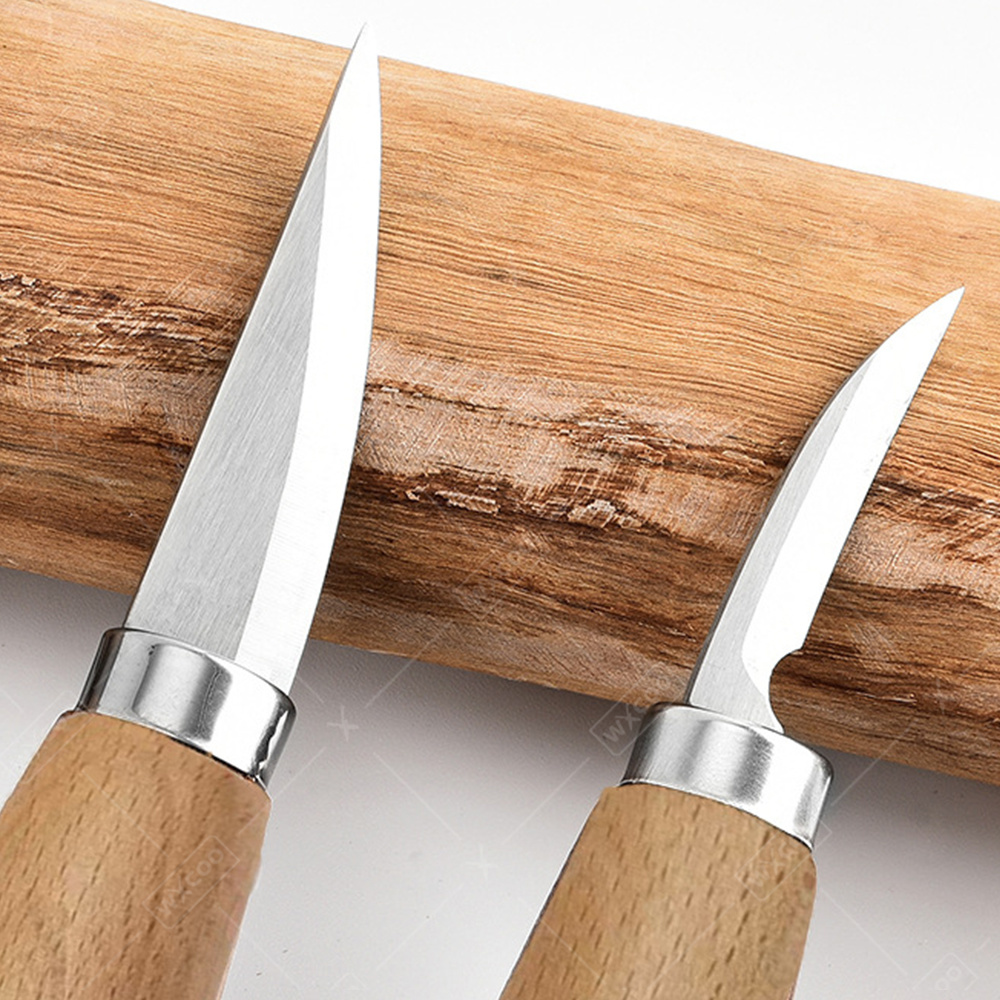 มีดแกะสลักไม้ WXCOO แบบโค้งมน  - Woodworking Company บทวิจารณ์และราคา