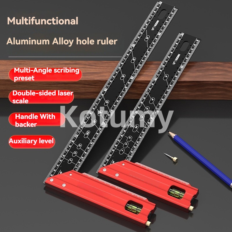 ไม้บรรทัดวัดมุมงานไม้ทำจากอลูม - Woodworking Multi Tool บทวิจารณ์และราคา