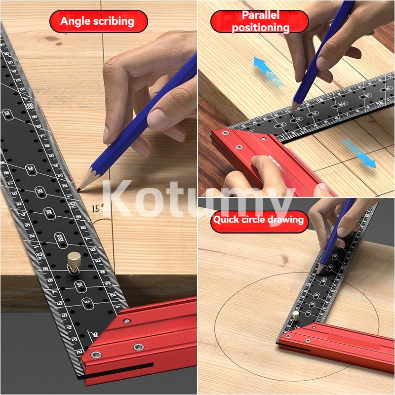 ไม้บรรทัดวัดมุมงานไม้ทำจากอลูม - Woodworking Multi Tool บทวิจารณ์และราคา