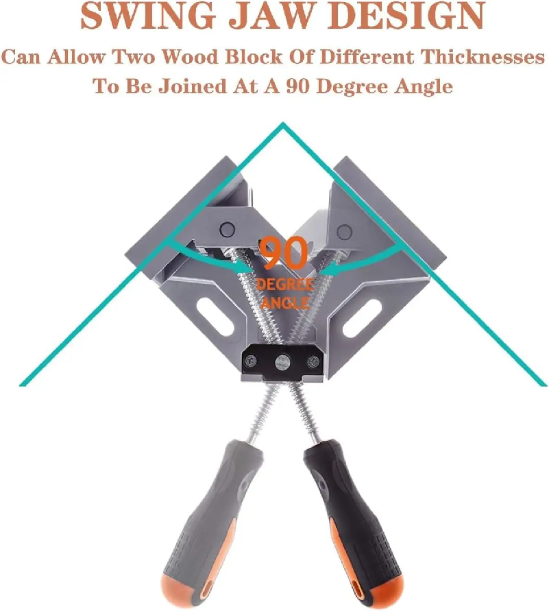 แคลมป์หนีบมุมฉาก 90 องศา แบบมื - Woodworking Right Angle Clamp บทวิจารณ์และราคา