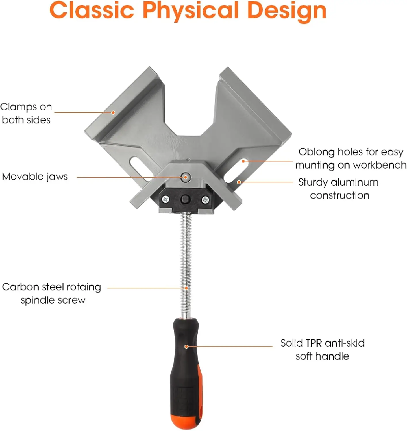 แคลมป์หนีบมุมฉาก 90 องศา แบบมื - Woodworking Right Angle Clamp บทวิจารณ์และราคา